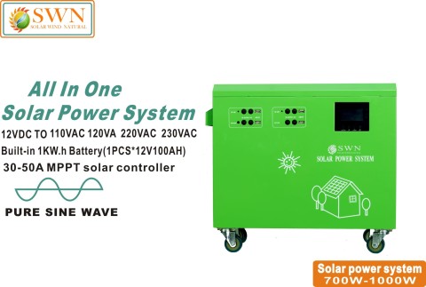 12VDC 300W 500W1kw 24VDC 2kw3kw4kw5kw All in one portable solar power solar generator